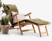 Hynde t/dækstol m/nakkepude grøn