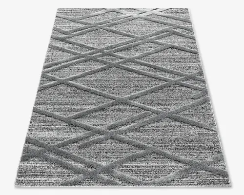 Tæppe Pisa mørk grå 140 x 200 cm