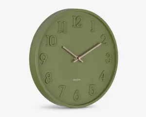 Vægur Calma grøn Ø.30 cm 