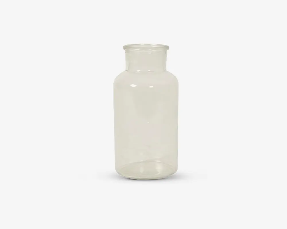 Vase flaske rund Ø.8xH.16 cm 