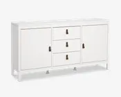 Skænk Madrid hvid med 3 skuffer