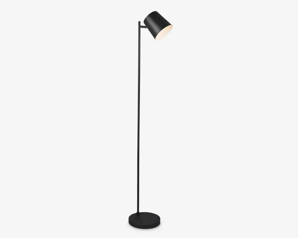 Gulvlampe Blake mat sort H.125 cm 