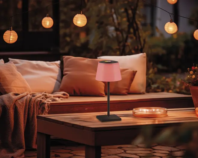 Bordlampe Sanchez antracit H.30 cm