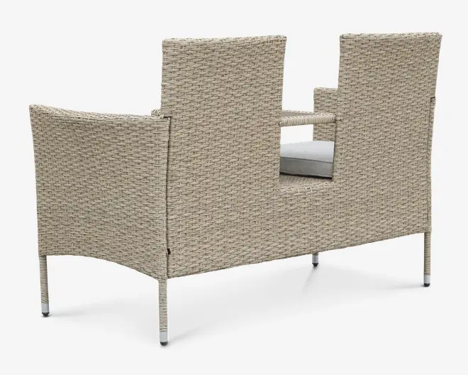 Bænkesæt naturmix inkl. hynder