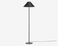 Gulvlampe Hygge sort H. 140 cm