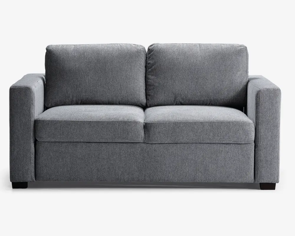 Sovesofa 2 pers. grå møbelstof