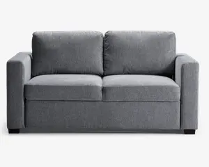 Sovesofa 2 pers. grå møbelstof