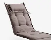 Hynde t/dækstol m/nakkepude cappuccino