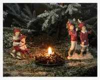 Vinter Børn På Slæde
