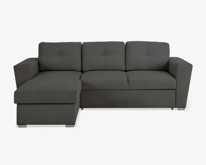 Sovesofa m/posefjedre grå