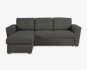 Sovesofa m/posefjedre grå