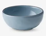 Mandala black rim skål mini blå Ø.8 cm