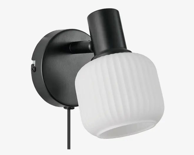 Væglampe Milford mini E14 sort 