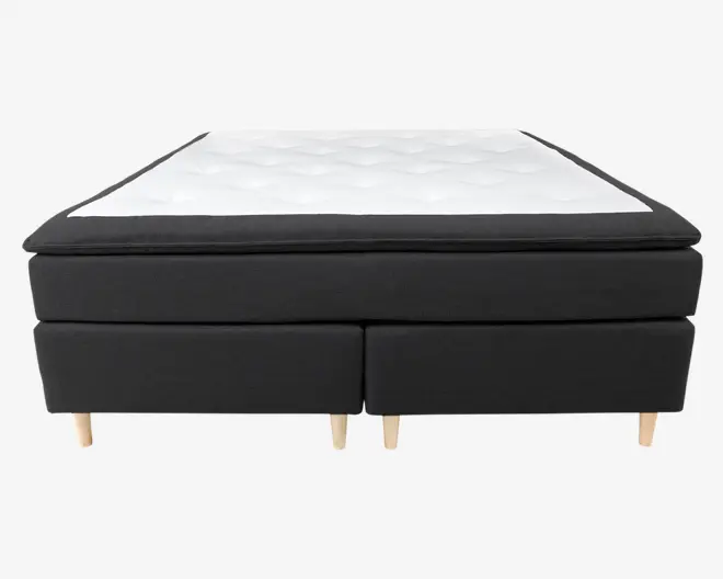 Continentalseng grå 180 x 200 cm