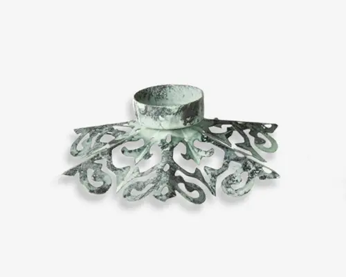Fyrfadsstage ass metal Ø.14 cm