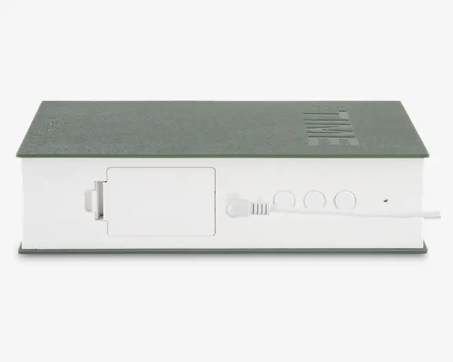 Vækkeur bog grøn H.5 cm 