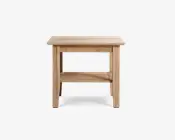 Hjørnebord massiv eg 60x60 cm