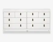 Kommode Madrid med 8 skuffer hvid