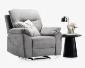 Hvilestol recliner elektrisk grå