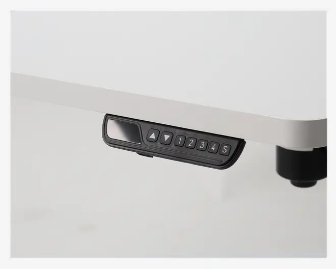 Hæve-Sænkebord 70x130 cm Hvid/Hvid