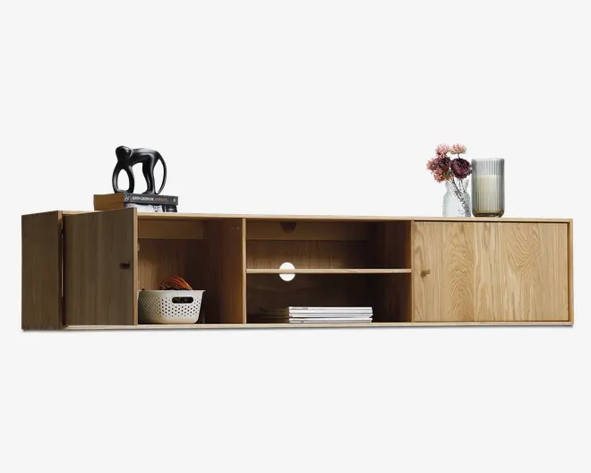 Reolopstilling Tv-sektion olieret eg