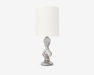 Bordlampe Christine Taupe H.70 cm 