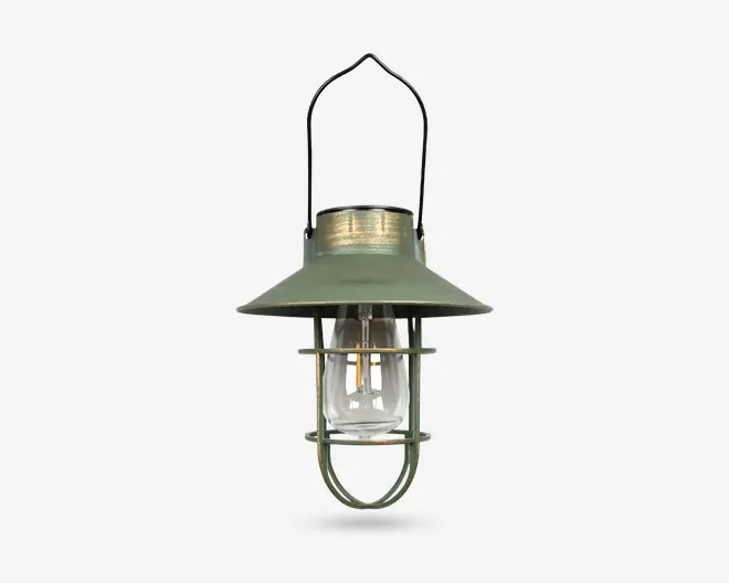 Solar lanterne grøn Ø.17,5 cm 