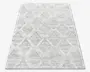Tæppe Pisa lysgrå/hvid 160 x 230 cm