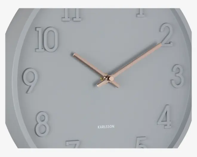 Vægur Calma grå Ø.30 cm 