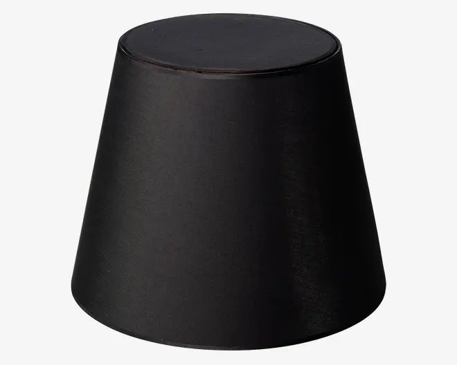 Skærm Isabella Domus sort/kobber H.32 cm 