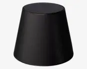 Skærm Isabella Domus sort/kobber H.32 cm 