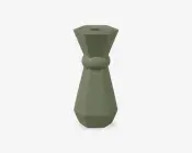 Lysestage Geo Queen grøn H.17 cm 