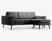 Sofa med chaiselong vendbar
