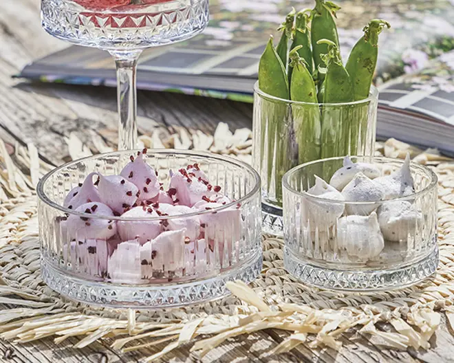 Skål crystalline glas Ø.13 cm 