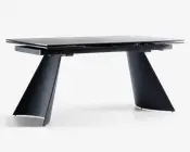 Spisebord i glas/keramik med udtræk