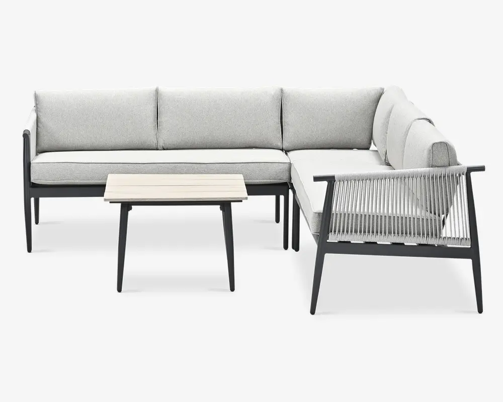Hjørnesofa med bord