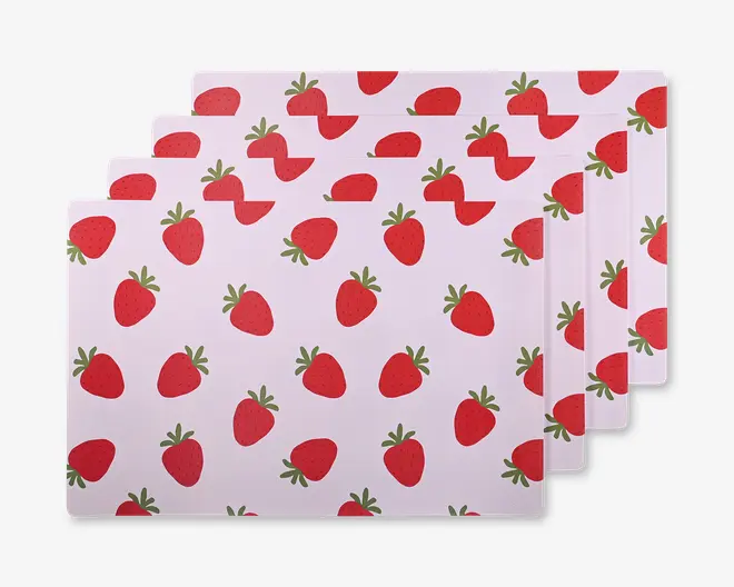 Dækkeservietter jordbær 28,5x43 cm