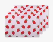 Dækkeservietter jordbær 28,5x43 cm