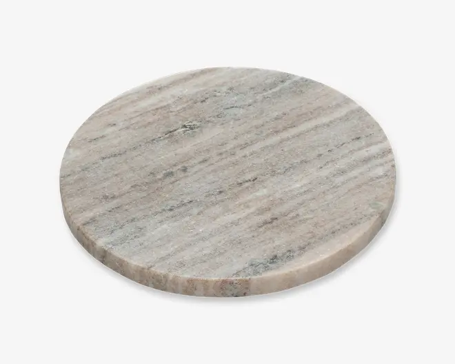 Skærebræt marmor sand Ø. 20 cm