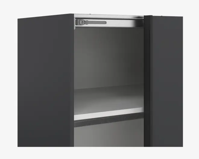 Garderobeskab Case grå B. 179 x H. 221 cm