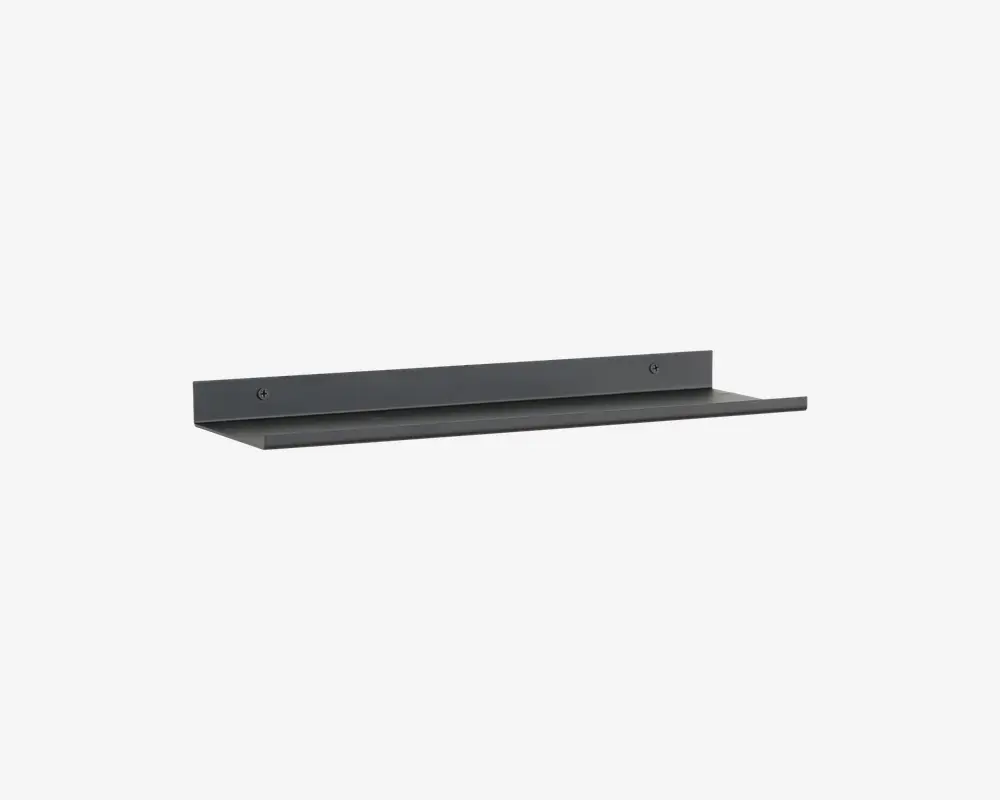 Væghylde metal sort L.40 cm 