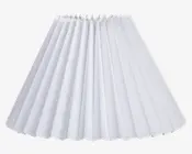 Skærm Plisse Empire Hvid 23 cm