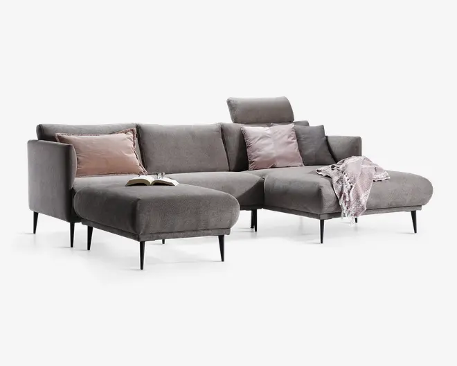 Sofa Josefine med chaiselong højre