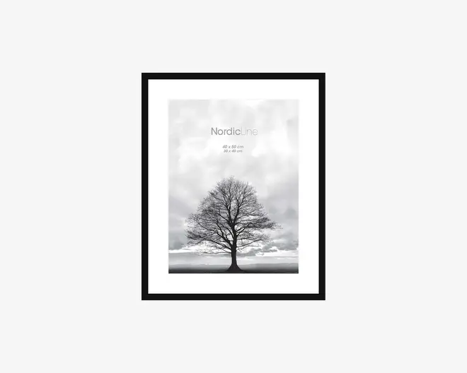 Ramme Sort Slim 40 x 50 cm