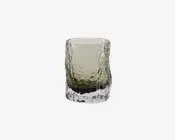 Glas Organisk Form Grå H.9,5 cm