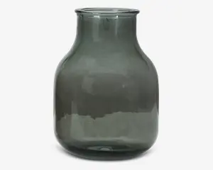 Vase grå H. 37 cm