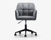 Kontorstol grå møbelstof