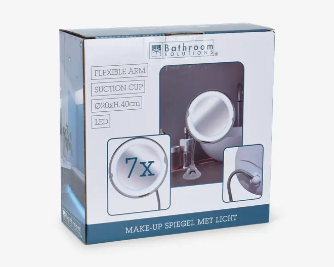 Make-up spejl m. LED lys