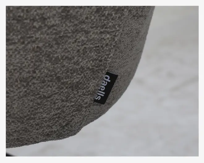 Spisebordstol med armlæn grå