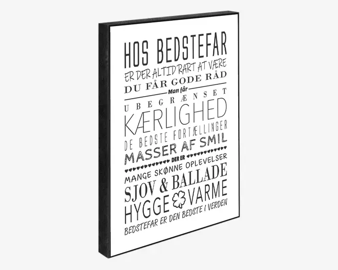 Klods Hos Bedstefar 15x21 cm